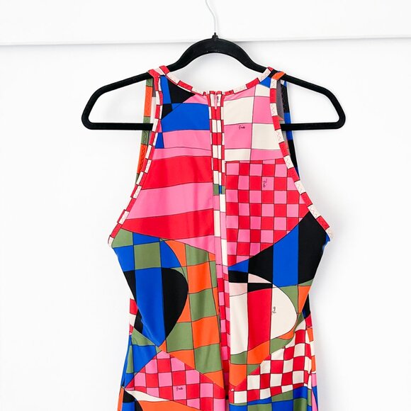 Emilio Pucci Giardino Print Long Dress Maxi Stretch-jersey - Picture 8 of 16